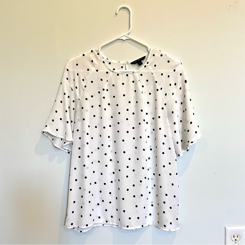 Banana Republic Polka Dot Flowy Dress Top